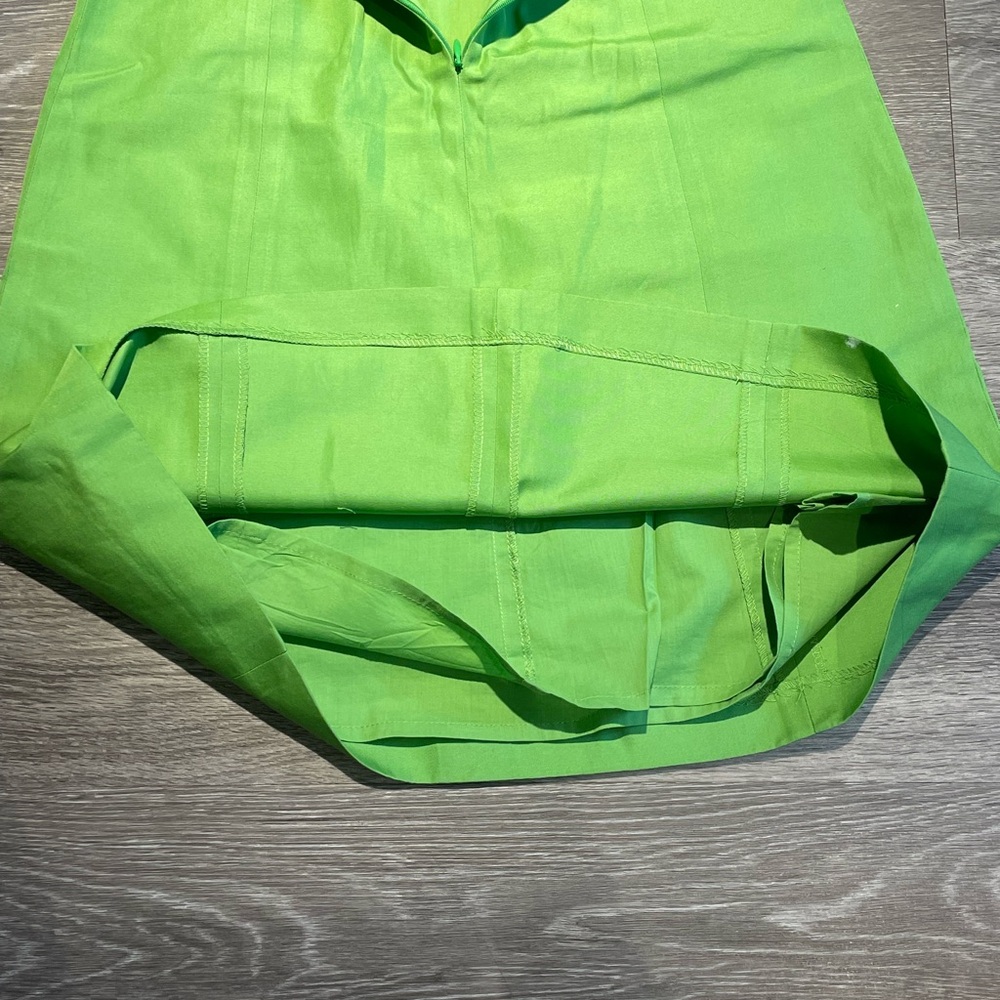 Elegant green strapless dress - Picture 6 of 10